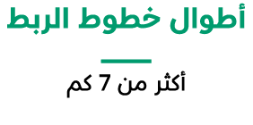 أطوال خطوط الربطــــــــــــــــــــــــــــــــــ أكثر من 7 كم