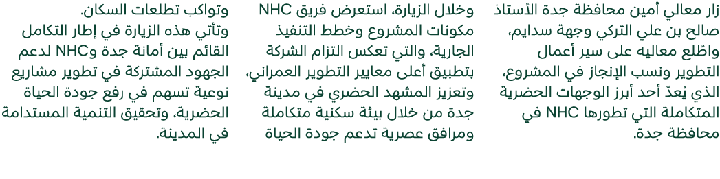 زار معالي أمين محافظة جدة الأستاذ صالح بن علي التركي وجهة سدايم، واطّلع معاليه على سير أعمال التطوير ونسب الإنجاز في ...
