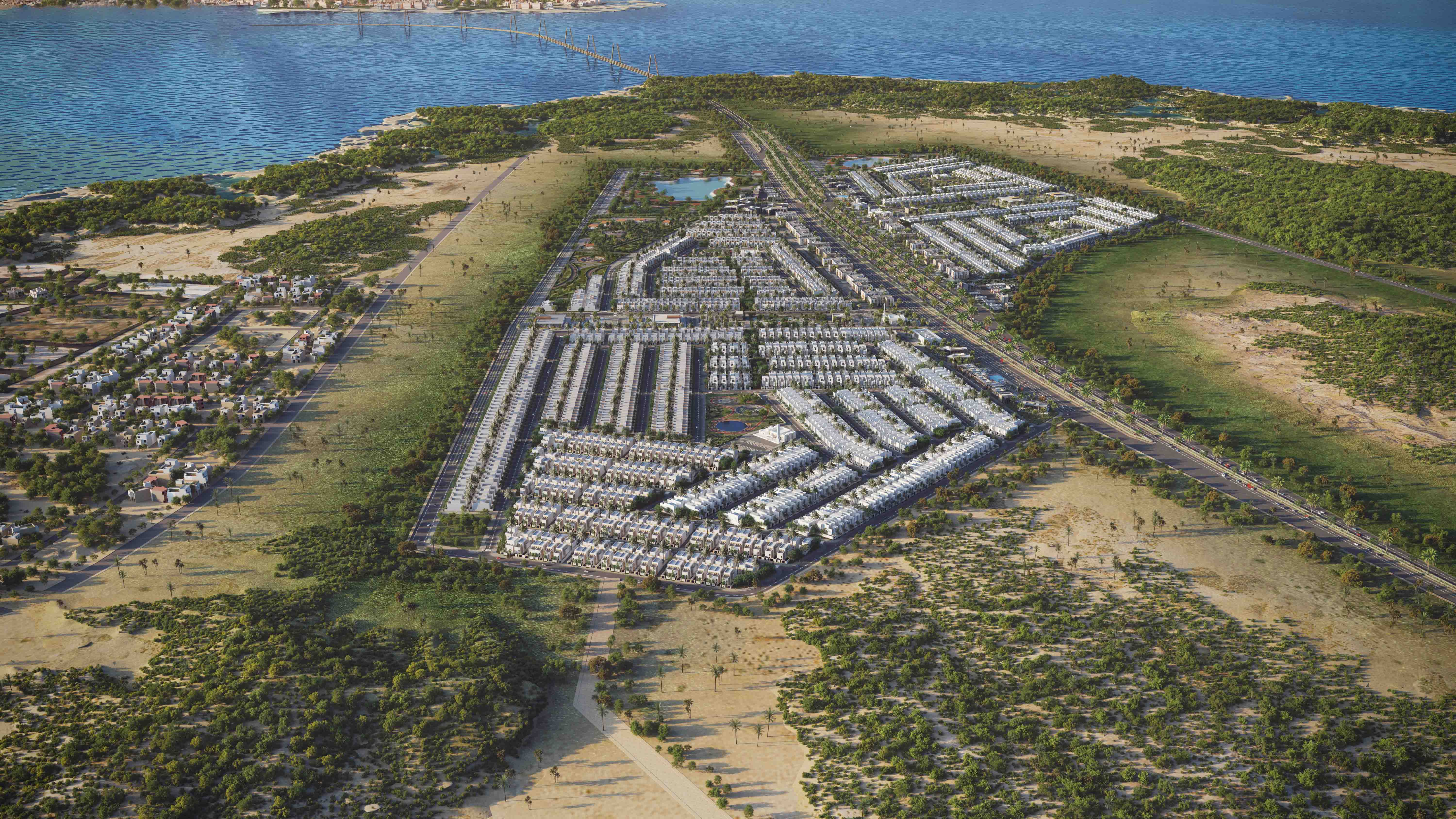 Qamrah, is a modern residential community that caters to the aspirations of those seeking housing in the city of Safwa, located in the Eastern Province. Qamrah offers its residents a contemporary lifestyle within a fully integrated community, complete with services, facilities, and enchanting green gardens. Qamrah is distinguished by its strategic location, providing easy and fast access to all external destinations.